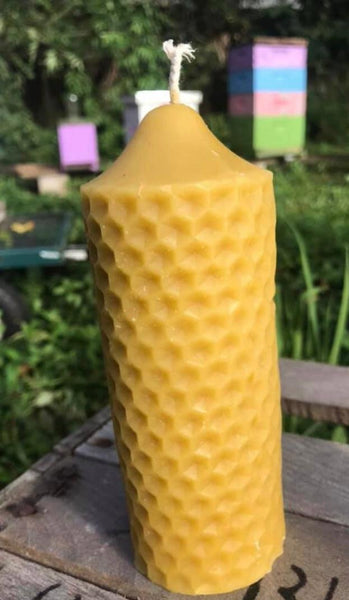 Honeycomb Beeswax Pillar Candle