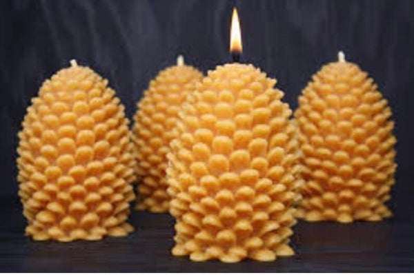 Pinecomb Beeswax Candel
