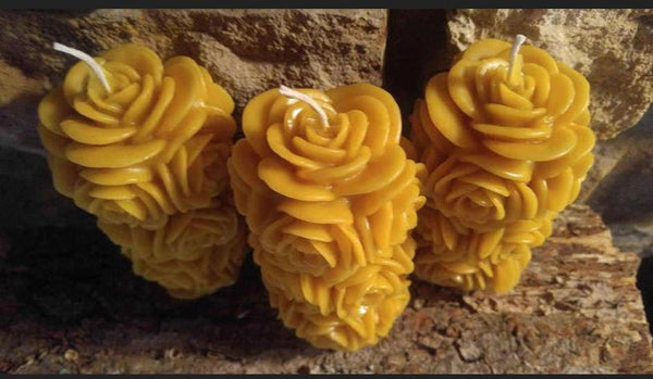 Rose Pillar Candle