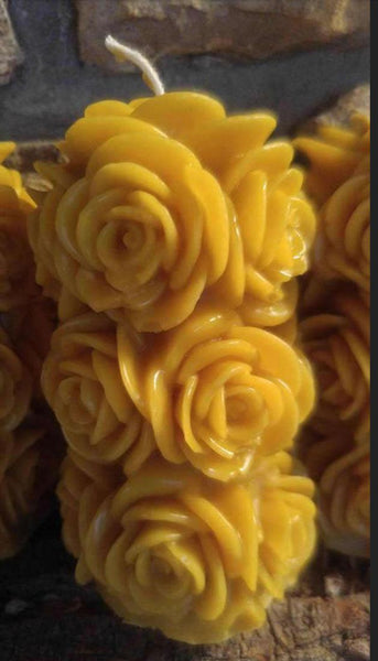 Rose Pillar Candle