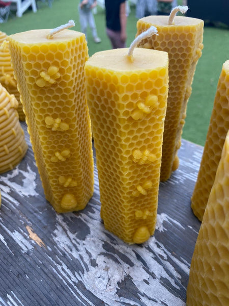 Hexagon Honeycomb  Pillar Candle